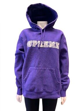 Supreme Lace Hoodie Violet Size Medium  EUC